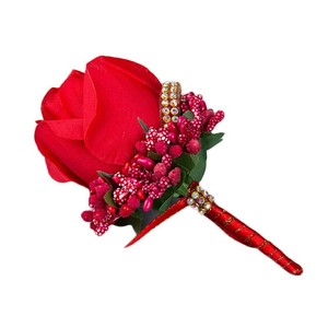 Solapa Flor Traje de Novio Esposo Mini Bouquet Matrimonio Hombre Elegante