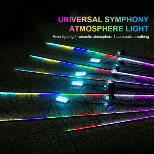 6-22in1 Full LED Bead Dream Car Interior Ambient Lighting Wireless Kit - Picture 26 of 51