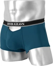 Mens Front Opening Boxer Briefs Bulge Pouch Assless Opening Refreshing Trunks