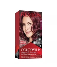 Revlon Colorsilk 48 Burgundy Permanent Hair Dye Keratin 100% Gray Coverage