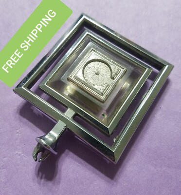 Bin7 1978-1981 ? Chrysler Newport ? clear ''C'' Square Car Hood Ornament  Emblem