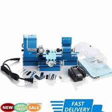 Mini Metal Lathe Machine DIY Tool Benchtop Wood Lathe Woodworking For Hobby