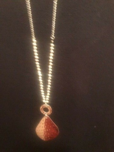 Cato Fashion silver in color beaded pendant necklace 28" super cute! NEW - Picture 2 of 6