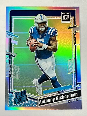 2023 Donruss Optic Silver Holo Prizm Anthony Richardson Rookie RC #247 Centered