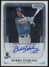 2011 Bowman Draft Chrome Prospects Auto Bubba Starling #BCAP-BS Auto
