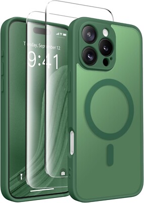 For iPhone 16 15 14 13 12 Pro Max Shockproof Case &Screen Protector & Camera Len