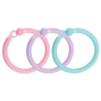 We R Memory Keepers Cinch Pink, Lilac & Blue Plastic Loop Binding  24pc