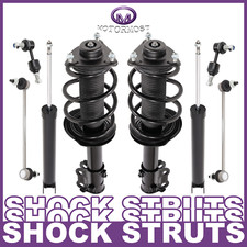 Front+Rear Strut Shocks Sway Bars For 2012 2013 2014 Hyundai Sonata Kia Optima