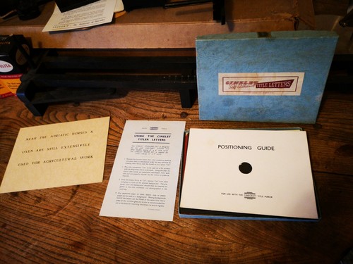 Vintage Cinecraft Universal Movie TITLER Set Timewarp ~ 1950s film-making Prop - Picture 6 of 12