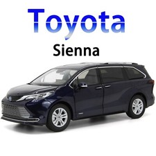 Toyota Sienna 2022 escala 1:18 azul diecast modelo coche colección Paudi regalo juguete
