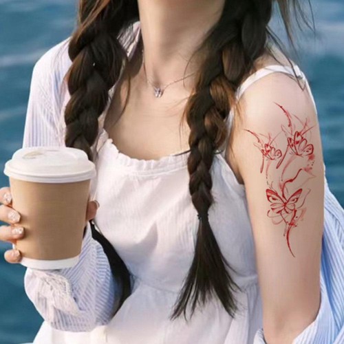 Womens Temporary Tattoo Festival Fake Cosmetic Sticker Party Waterproof A6V2 - Picture 7 of 21