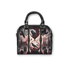 Raven Tombyard Shoulder Bag, Gothic Handbag, Raven Purse, Punk Rock 