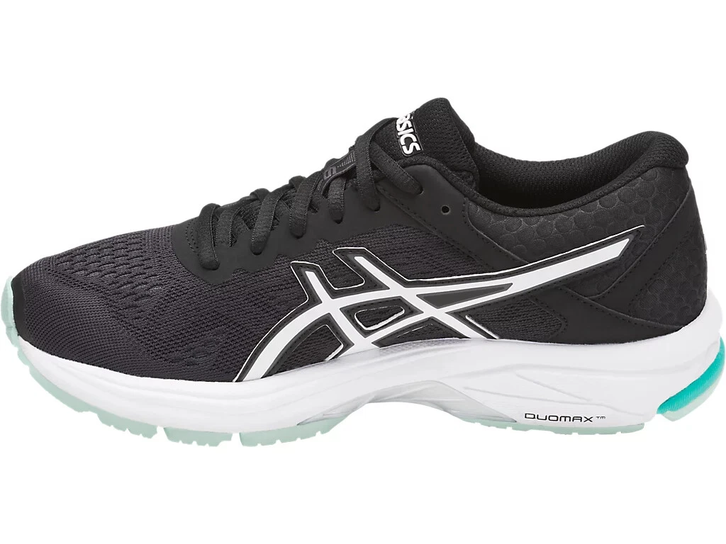 Asics T7A9N GT 1000 6 Black Lace Up Mesh Women s Running Shoes