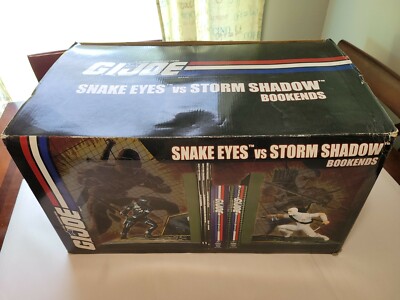 2005 Diamond Select G.I.Joe Snake Eyes VS Storm Shadow Bookends 37/1000 Rare!!!!