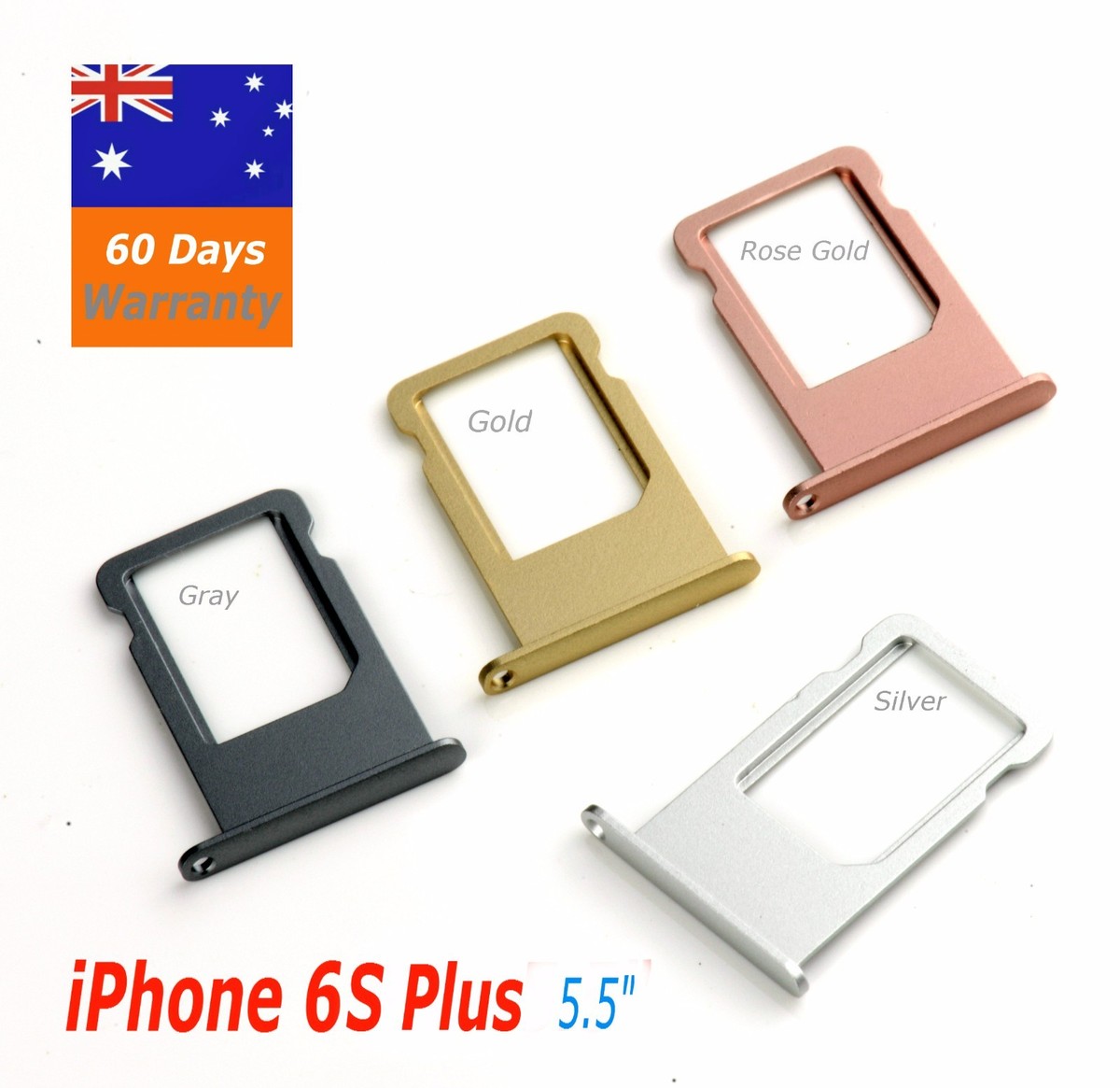iPhone 6S Plus Sim Card Tray Holder Slot Replacement Silver Gray