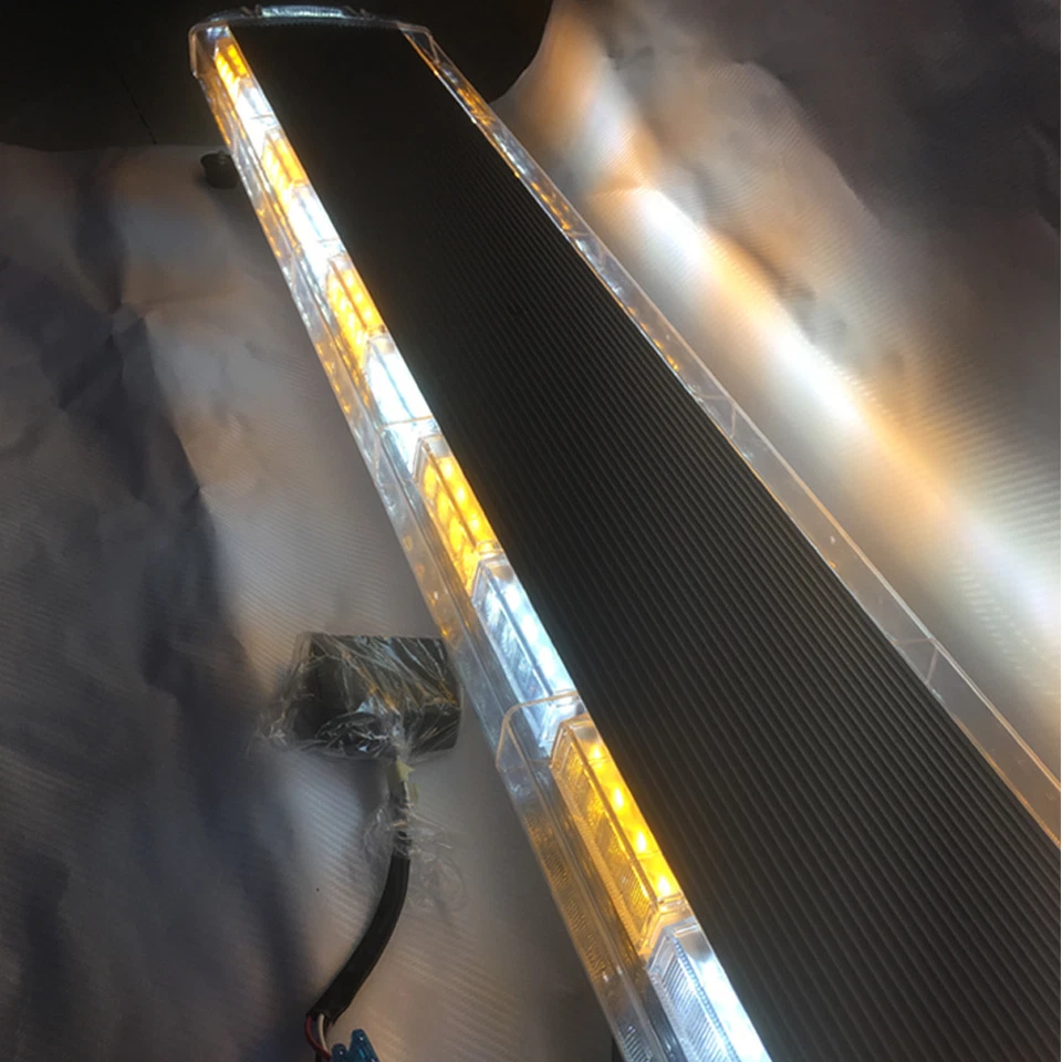 47" LED Amber White Strobe Light Bar Emergency Warning Tow Truck Response New - Изображение 4 из 4