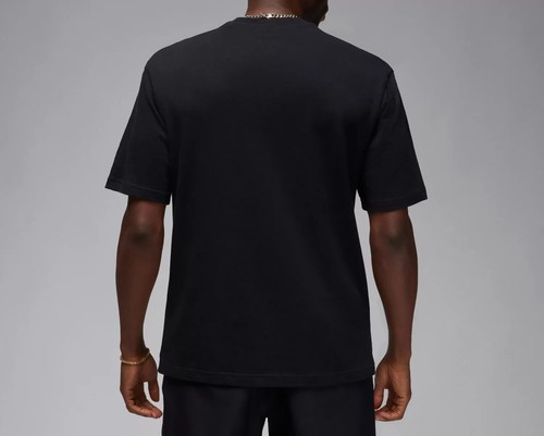 NUEVO CON ETIQUETAS CAMISETA PARA HOMBRE JORDAN SNEAKER PARCHE MARCA NEGRA FN5982 010 TALLA M - Imagen 4 de 5