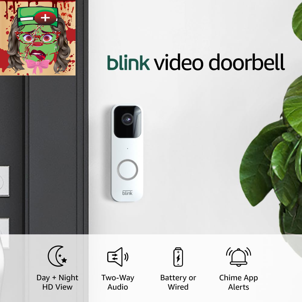 Blink Video Doorbell + Sync Module 2 | Two-Year Battery Life, Two-Way Audio, HD-image