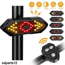 Feu Arrière et Clignotants LED sans Fil + Télécommande Klaxon Vélo Trottinette