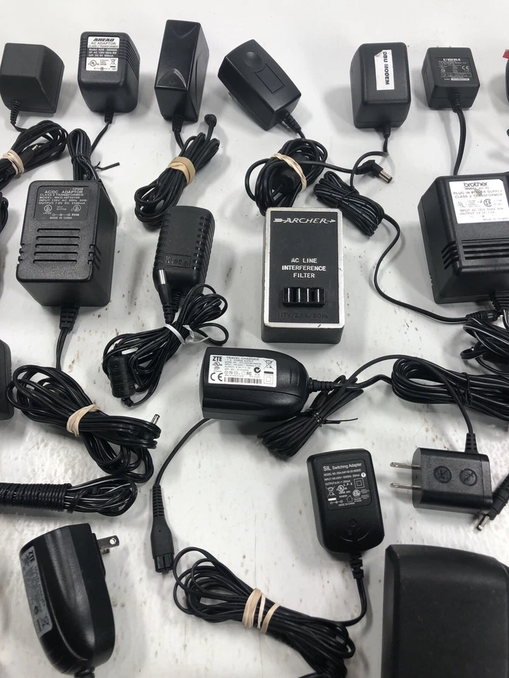 混批 35 件:交流电源适配器 5V & 1x 12V,9V,4.8V 批发 — 第 3/4 张图片