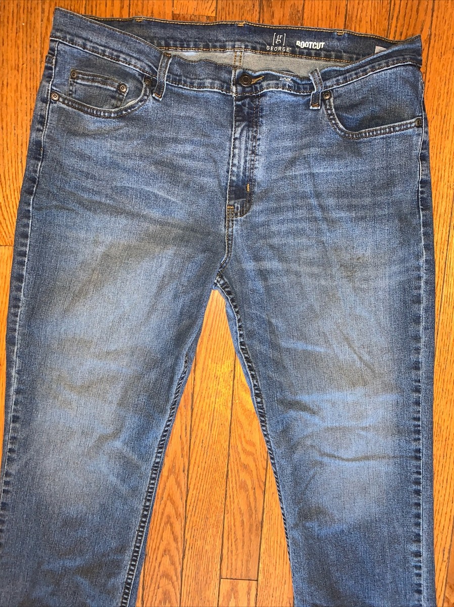 ジョージ様 George Bootcut Jeans Mens Size 38X32 Blue Denim Mid Rise Cotton