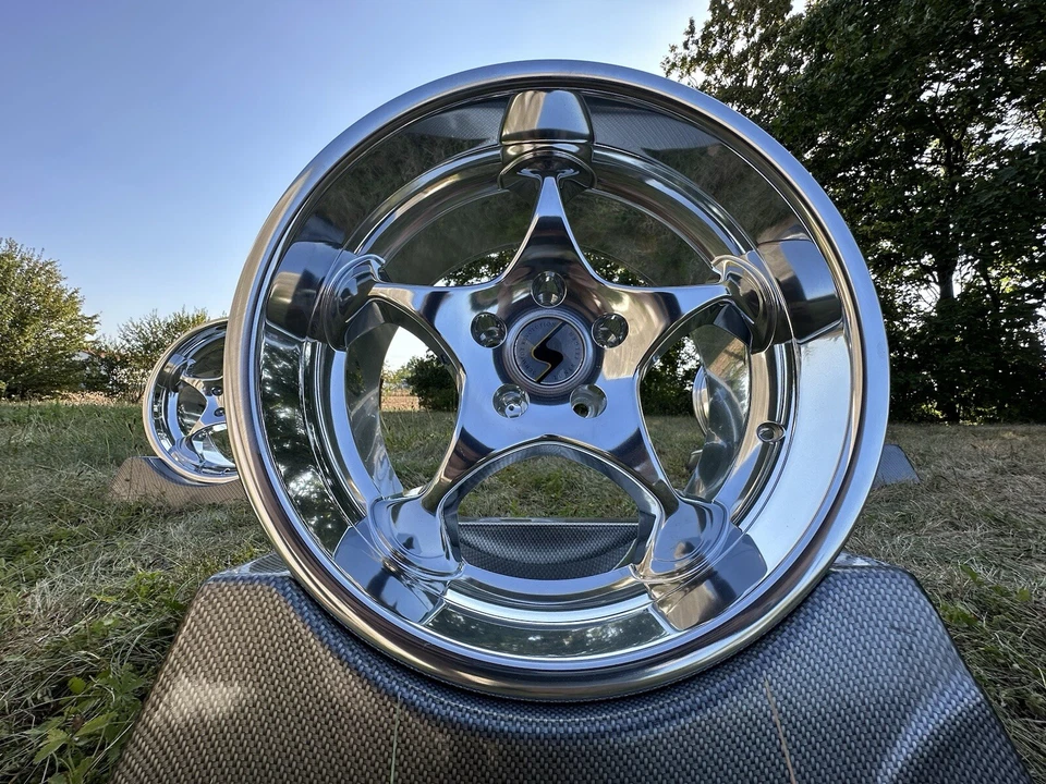 💎 4x SCHMIDT Space Line 8,5 & 10x18 5x110 Hochglanzverdichtet Chrysler Vectra💎 - Bild 2 von 4