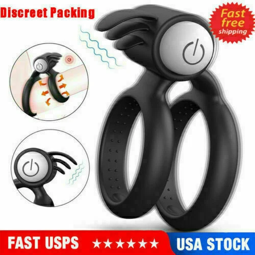 Men Penis Cock Ring Vibrator G-spot Dildo Massager Sex Toys For Women Couples - Picture 2 of 14