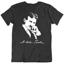 Nicola Tesla Genius Inventer Electric Engineer Retro T Shirt Tee Gift New
