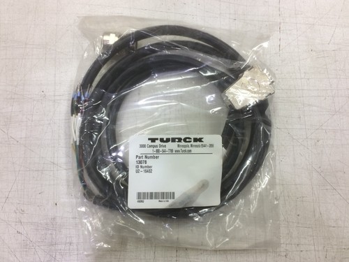 TURCK 13078 9 PIN D-SUB CONNECTOR W/ 7' CABLE WIRE PIGTAIL 9-PIN D SUB ...