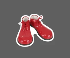 Clown Shoes Sticker Red Waterproof Circus Funny Humor Gift NEW