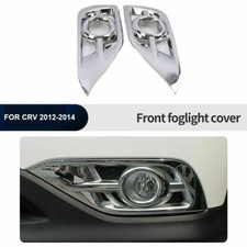 For Honda Crv Cr-v 2012-14 Chrome Abs Front Bumper Fog Light Cover Frame Trim 2x