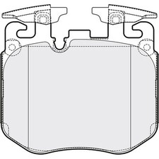 Brake Pads Set For Rolls-Royce Phantom MK8 V12, V12 EWB Apec Blue Front
