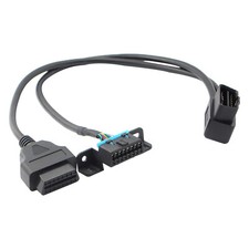 Underdash Mount OBD II Splitter Extension Y Cable J1962 for GPS Tracking Devices