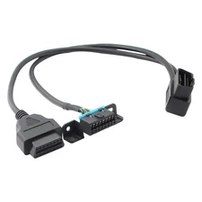 Underdash Mount OBD II Splitter Extension Y Cable J1962 for GPS Tracking Devices