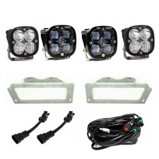 Baja Designs 447619 Squadron SAE LED Fog Light Pocket Kit For 2009-2018 Dodge
