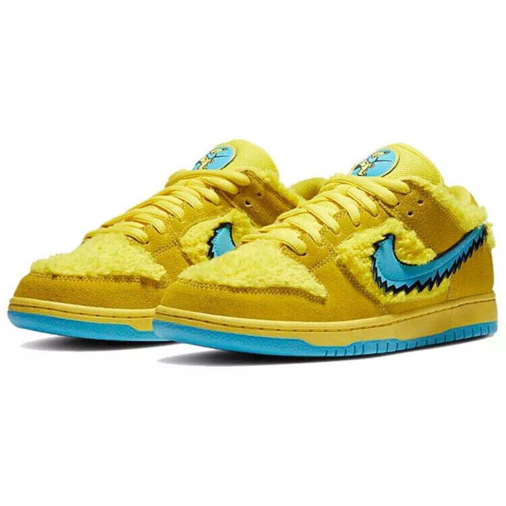 Grateful Dead ?? Nike SB Dunk Low Yellow Bear Low-top shoes 