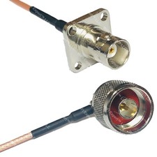 RG316 BNC Flange Female to N MALE ANGLE RF Cable Rapid-SHIP LOT