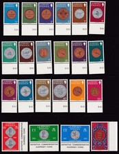 GUERNSEY SG 177-198 MNH MINT 1979-1983 DEFINITIVE COINS STAMP SET