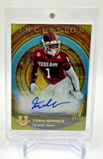 2022-23 Bowman Inception University Gold Foil Auto /50 Tony Grimes #BIA-TG