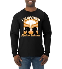 Orange Barbenheimer I Survived Pop Culture Men Long Sleeve Tshirt