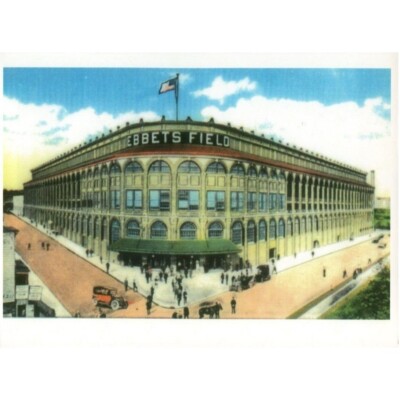 Ebbets Field Brooklyn New York Artist Rendering Of Early Stadium 11 x 8.5