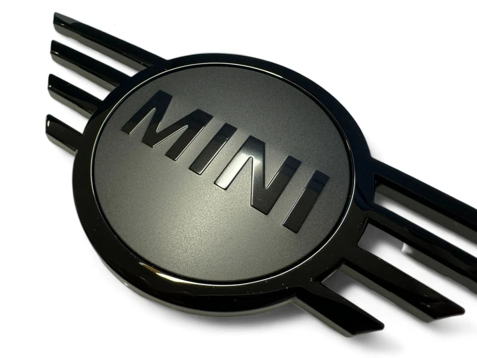 Mini Cooper capó delantero emblema negro brillante y mate OE 51149880863 F56 F57 Foto 2 de 4