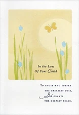 Religious SYMPATHY LOSS OF CHILD Card, God Grants Deepest Peace — Dayspring +✉