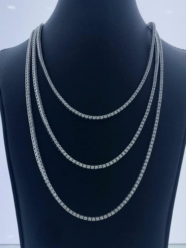 Platinum Sterling Silver White Sapphire 