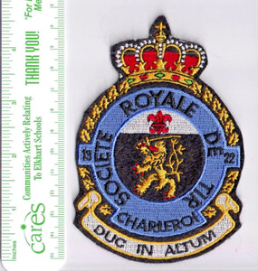 Charleroi, Belgium, Shooting Society patch : Societe Royal De Tir Schützenverein