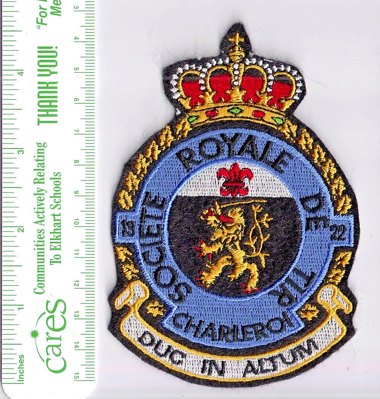 Charleroi, Belgium, Shooting Society patch : Societe Royal De Tir Schützenverein