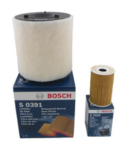 Audi A1 1.6 TDI Service Kit Oil Air Filter 2012 Onwards BOSCH 105BHP