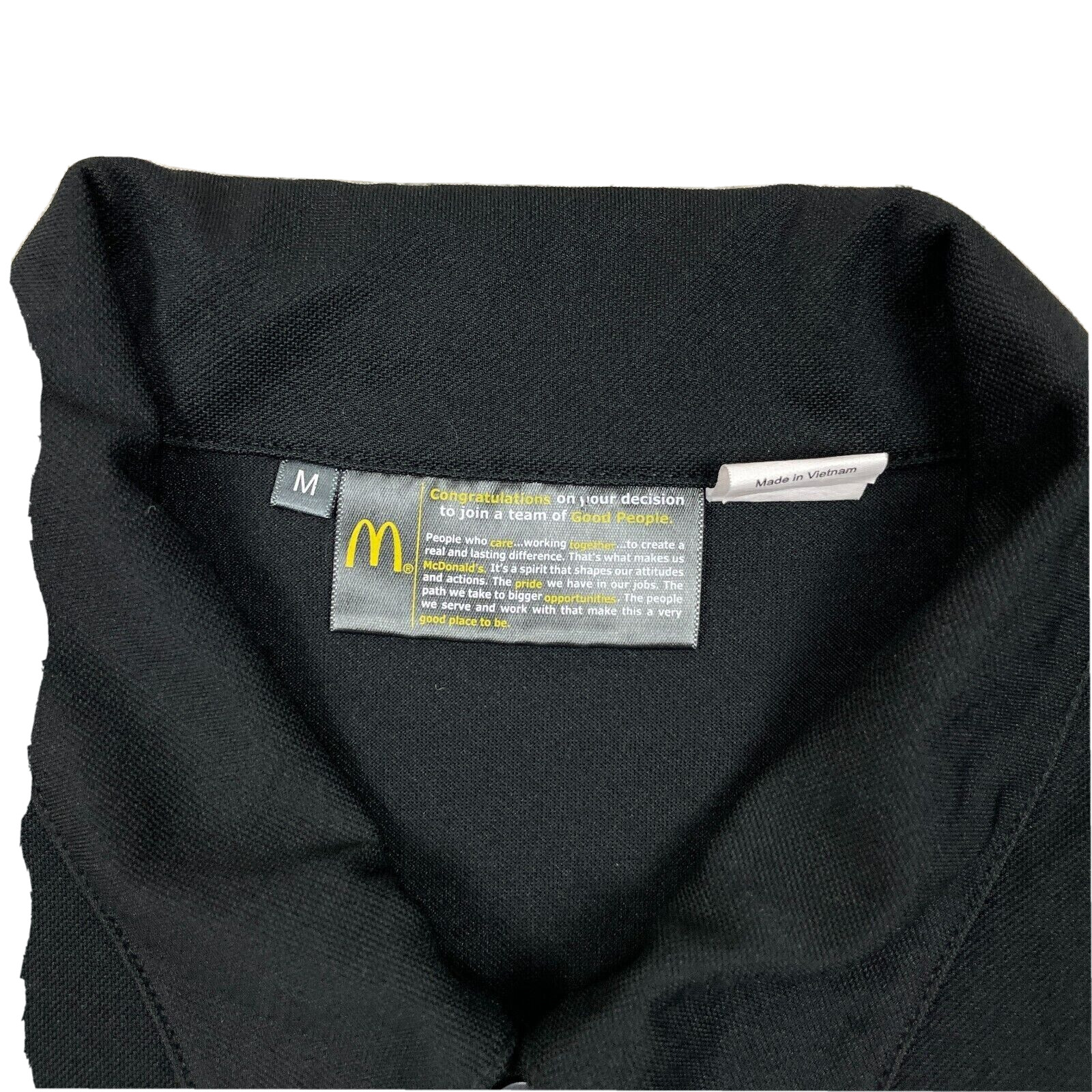 McDonalds Uniform Shirt Mens Medium Crew Work MC332 B… Gem