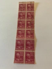 Nice Early 1938 #817 Presidential strip of 12 used  Please refer to pictures