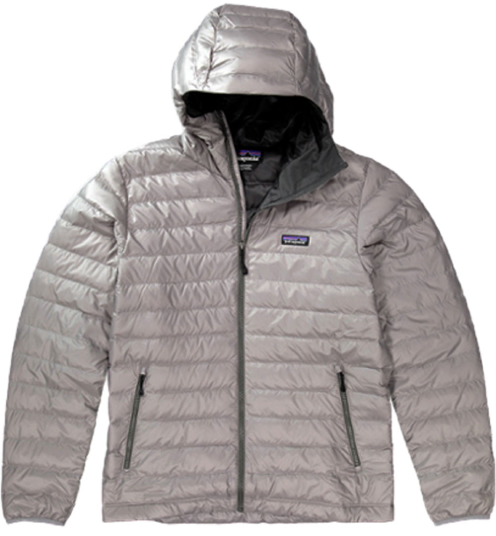 Patagonia Men's Down Sweater Hooded Jacket Gray XX-Large w Patagonia Men's Down Sweater Hooded Jacket Gray XX-Large w